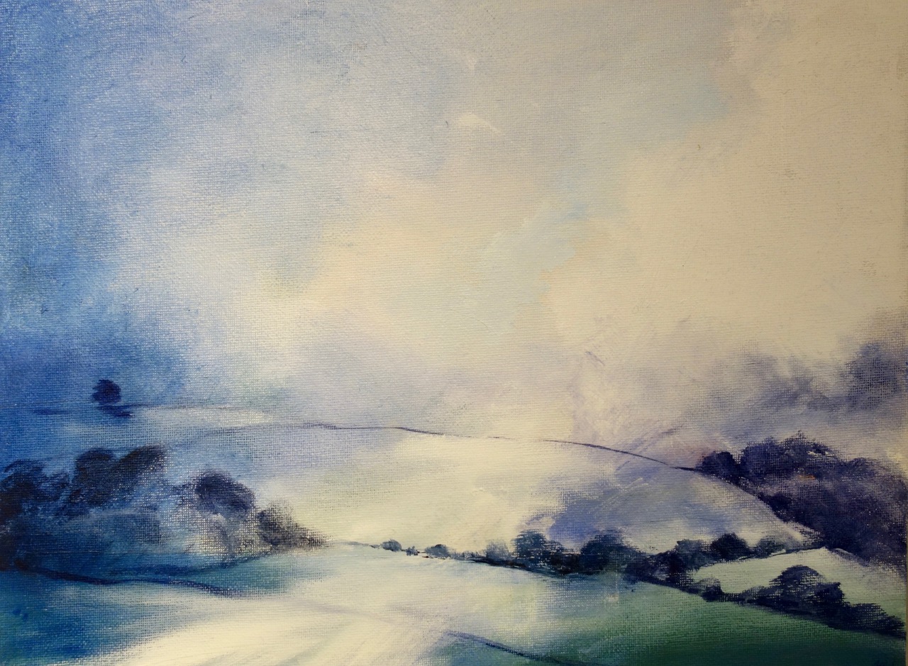 Winter Downs 40 x 30 cms - Sold