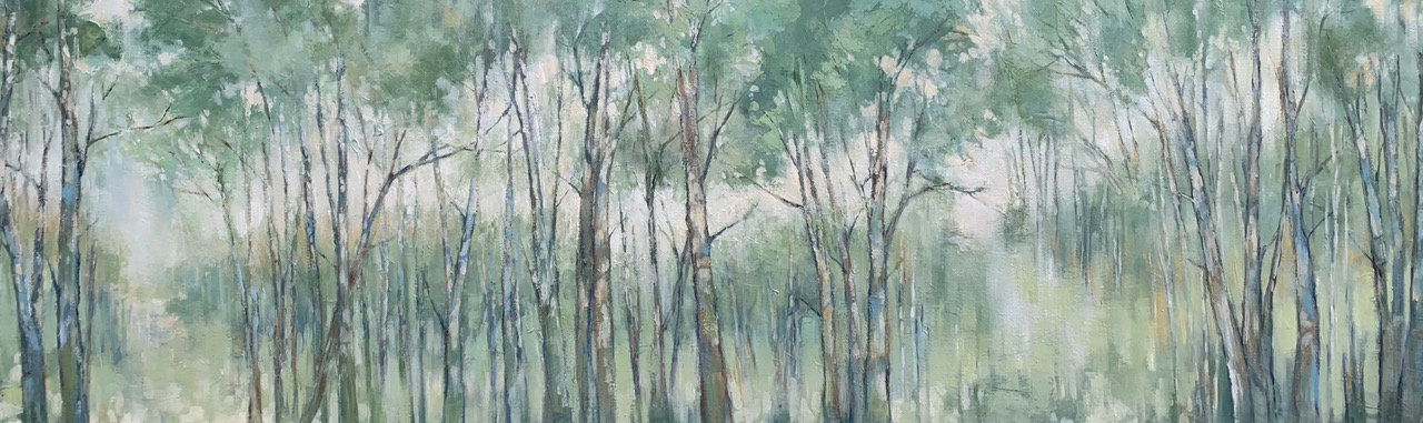 Morning Woods 115 x 46 cms - Sold