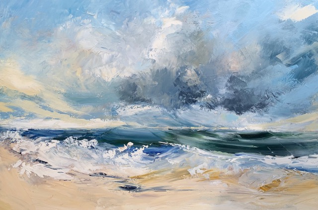 Stormy Sea 78 x 51 cms - Sold